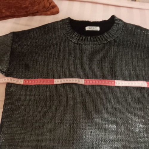 Silver long blouse used, size M
