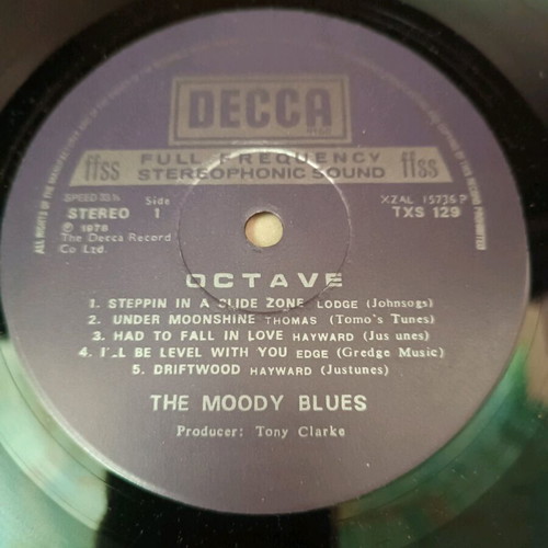 Moody Blues Octave vinyl record used