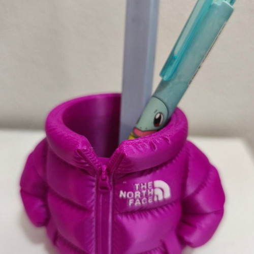 The North Face pencil holder new, 3D printed from PLA plastic