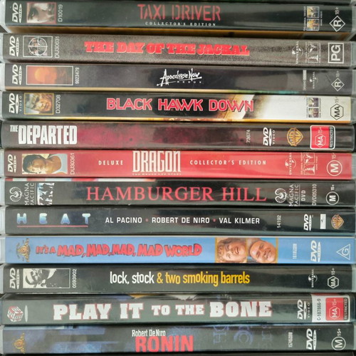 DVD movie collection used with Greek subtitles