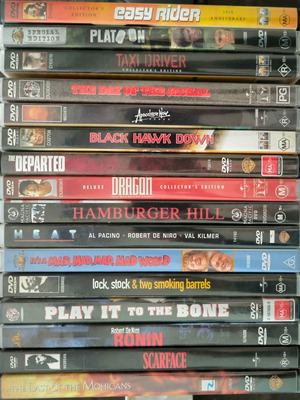 Συλλογή ταινιών DVD μεταχειρισμένη με ελληνικούς υπότιτλους