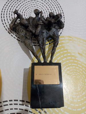 Bronze abstract sculpture The Musicians like new