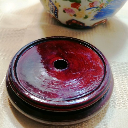 Satsuma egg vintage like new with moriage embossed decoration