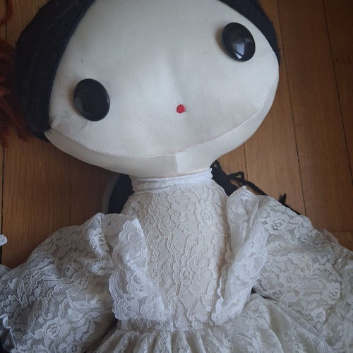 Handmade vintage dolls, set of 2, 75 cm tall