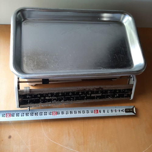 Vintage metal scale from 70s-80s like new, measuring tool