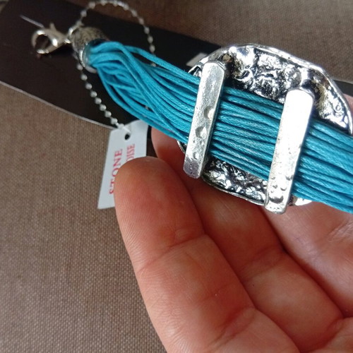 Handmade bracelet Kostibas with turquoise stone new