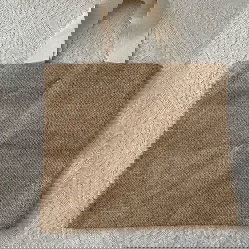 Ψάθινη τσάντα θαλάσσης Sun of a Beach, σαν καινούργια, πολύχρωμη