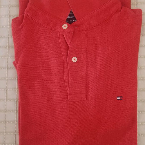 Tommy Hilfiger polo Large red like new