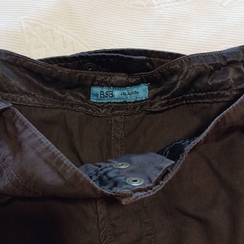 BSB Vintage Capri Pants Large Y2K Style with Strass and Adjustable Cuffs