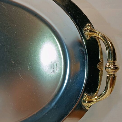 Serving tray used stainless steel 41x27