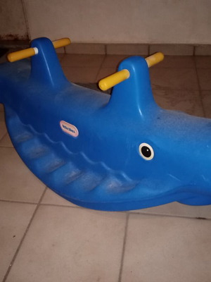 Little Tikes plastic children's rocking whale like new