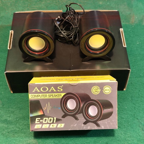 AOAS E-001 computer speakers USB 2.0, new in box