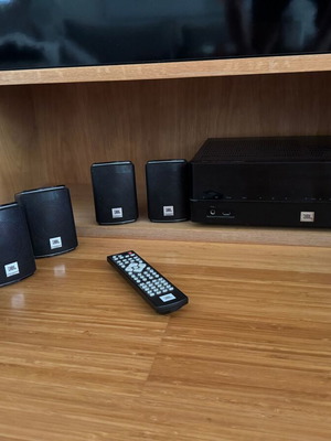 JBL Home Cinema 5.1 system used with AV receiver, subwoofer & 5 speakers