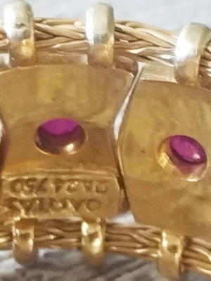 Σετ βραχιόλι δαχτυλίδι Ζολώτα Byzance 18k σαν καινούργιο με σκουλαρίκια