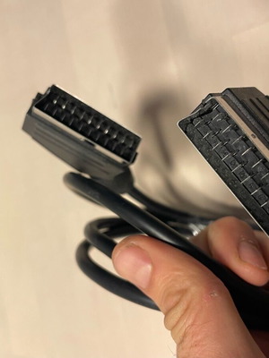 Scart cable black used 1.35 m