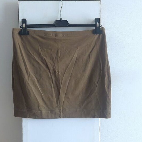 Basic khaki skirt, size Large, H&M