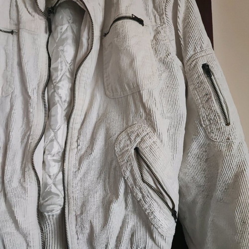 Corduroy jacket white like new, size M