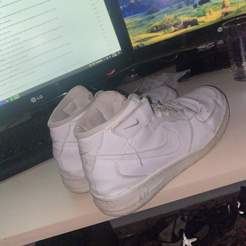 Nike Airforce high sneakers, white, size 44-44.5