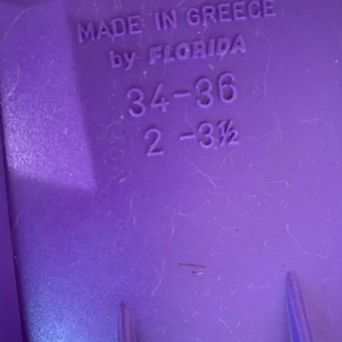 Florida Speedy swim fins like new, size 34-36, purple