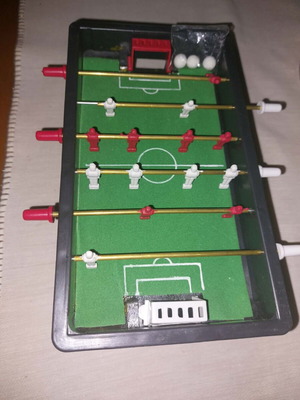 Mini foosball used