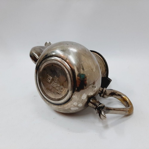 Vintage Moroccan silver-plated brass teapot