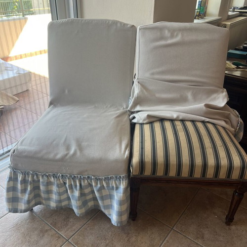 Armchair set with covers