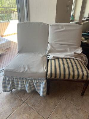 Armchair set with covers