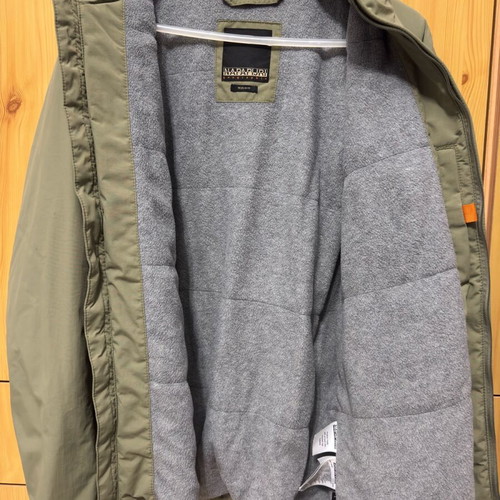 Napapijri Shetler jacket khaki like new with fleece lining
