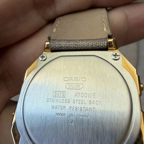 Casio Vintage A700WEGL-5AEF watch with fabric strap