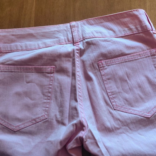 Verdi Jeans pink women's jeans used with Y2K double button design