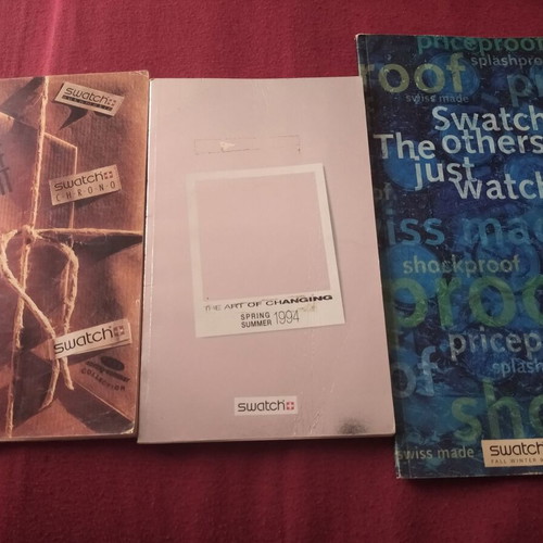 Swatch catalogues 93-95 like new pack
