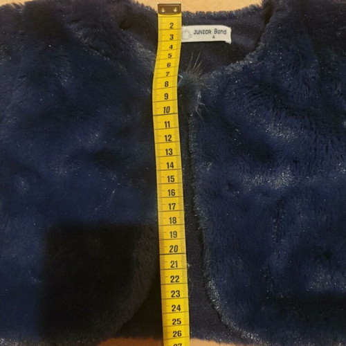 Junior Band dark blue fur bolero, 4 years