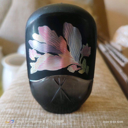 Le Jardin D'amour Max Factor perfume bottle used, without fragrance