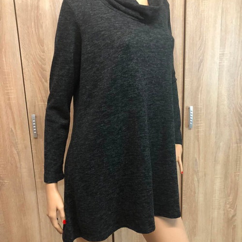 Blousedress size L like new, black and grey