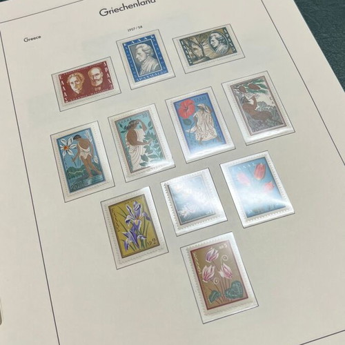 Greek stamps used, 1861-2000, in two Pharos albums