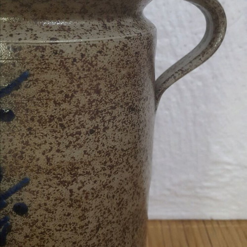 Vintage ceramic stoneware vase like new with handles