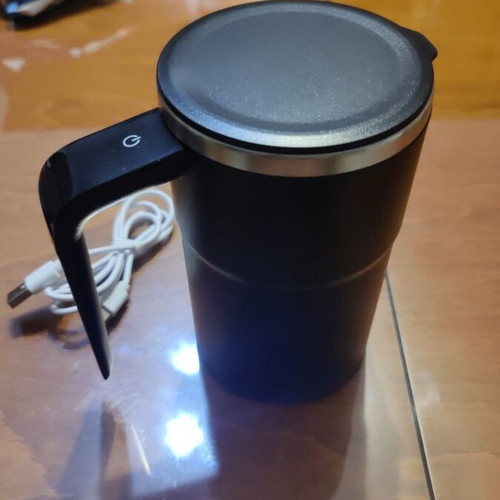 Electric automatic magnetic self-stirring mug with LED display
