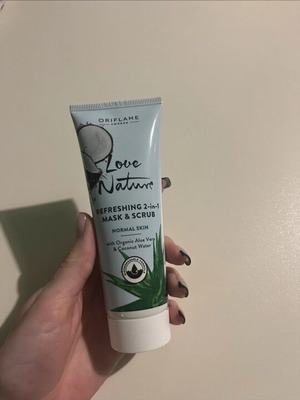 Oriflame Love Nature Refreshing 2-in-1 Mask & Scrub