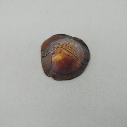 Bronze decorative item used with oxidation and scratches