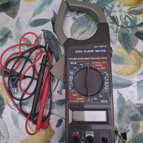 Digital Clamp Meter used with carrying case and probes