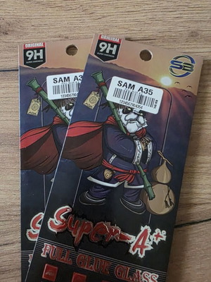 Full Tempered Glass Samsung A35 Compatible With Samsung A55 Like New, 2 Pieces
