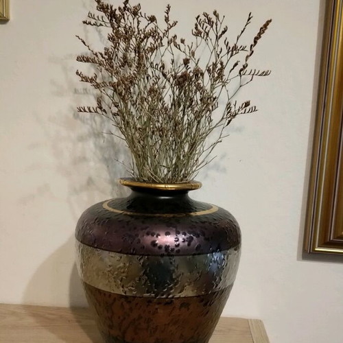 Decorative vase like new, ceramic 17x14 cm