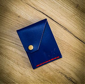 "Ares Blue" Δερμάτινο χειροποίητο πορτοφόλι