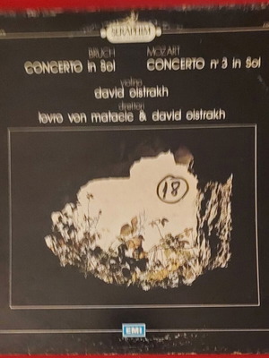 Bruch / Mozart Κοντσέρτο σε σολ και Κοντσέρτο αρ. 3 σε σολ δίσκος βινυλίου