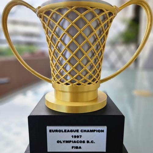 Euroleague Trophy 1997 Olympiacos BC new