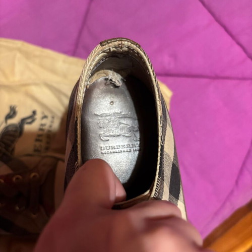 Burberry sneakers used, size 36, beige and brown