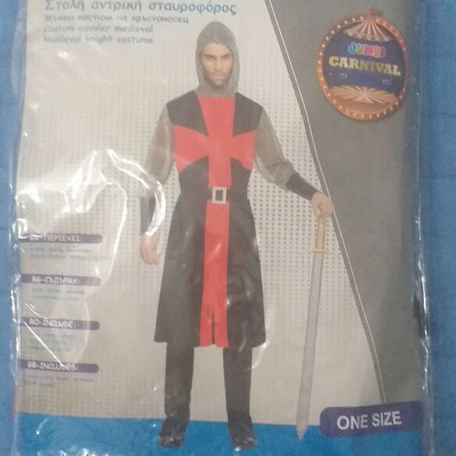 Men's Crusader Costume like new