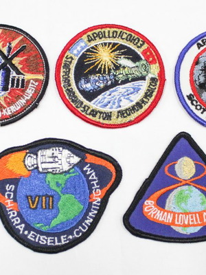 American old sewn NASA patches used, set of 4