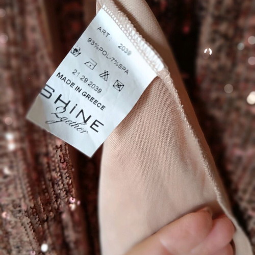 Dress for wedding or christening like new, size L, dark brown rose gold