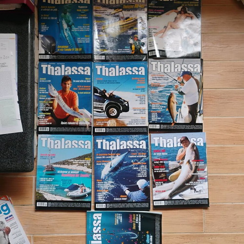 Thalassa magazines used, issues 40 to 49